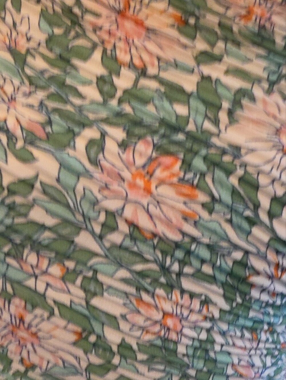 Lulu's Green Floral One-Shoulder Wrap Top - Picture 6 of 7